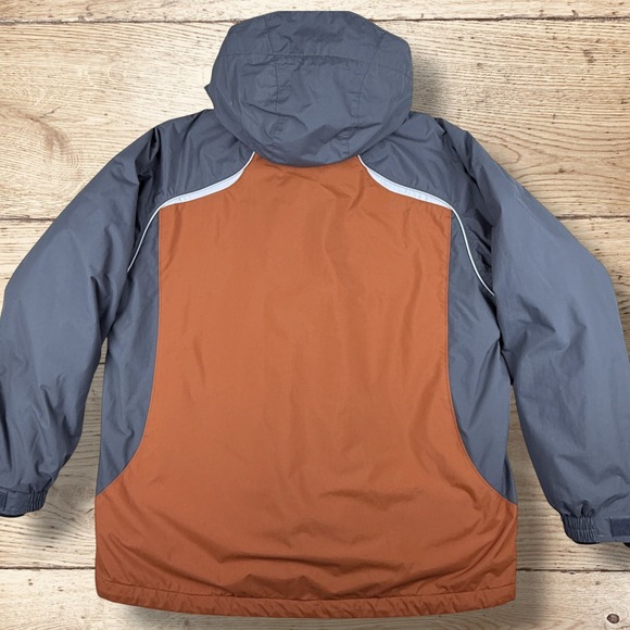 COLUMBIA Interchange 3 in 1 Mens Insulated Coat Jacket Burnt Orange Gray Size M - Picture 9 of 15